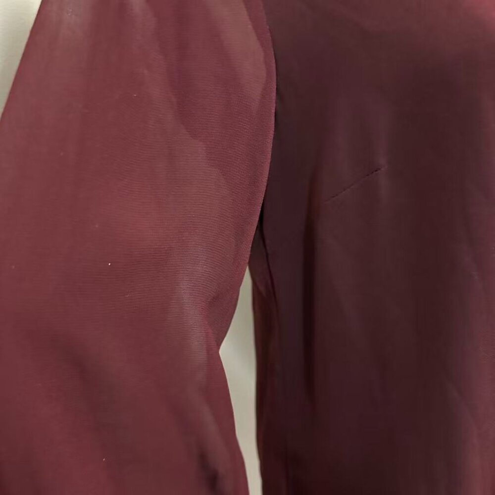 RW&CO. TIE-NECK CHIFFON BLOUSE fits(M/S) - Picture 7 of 14